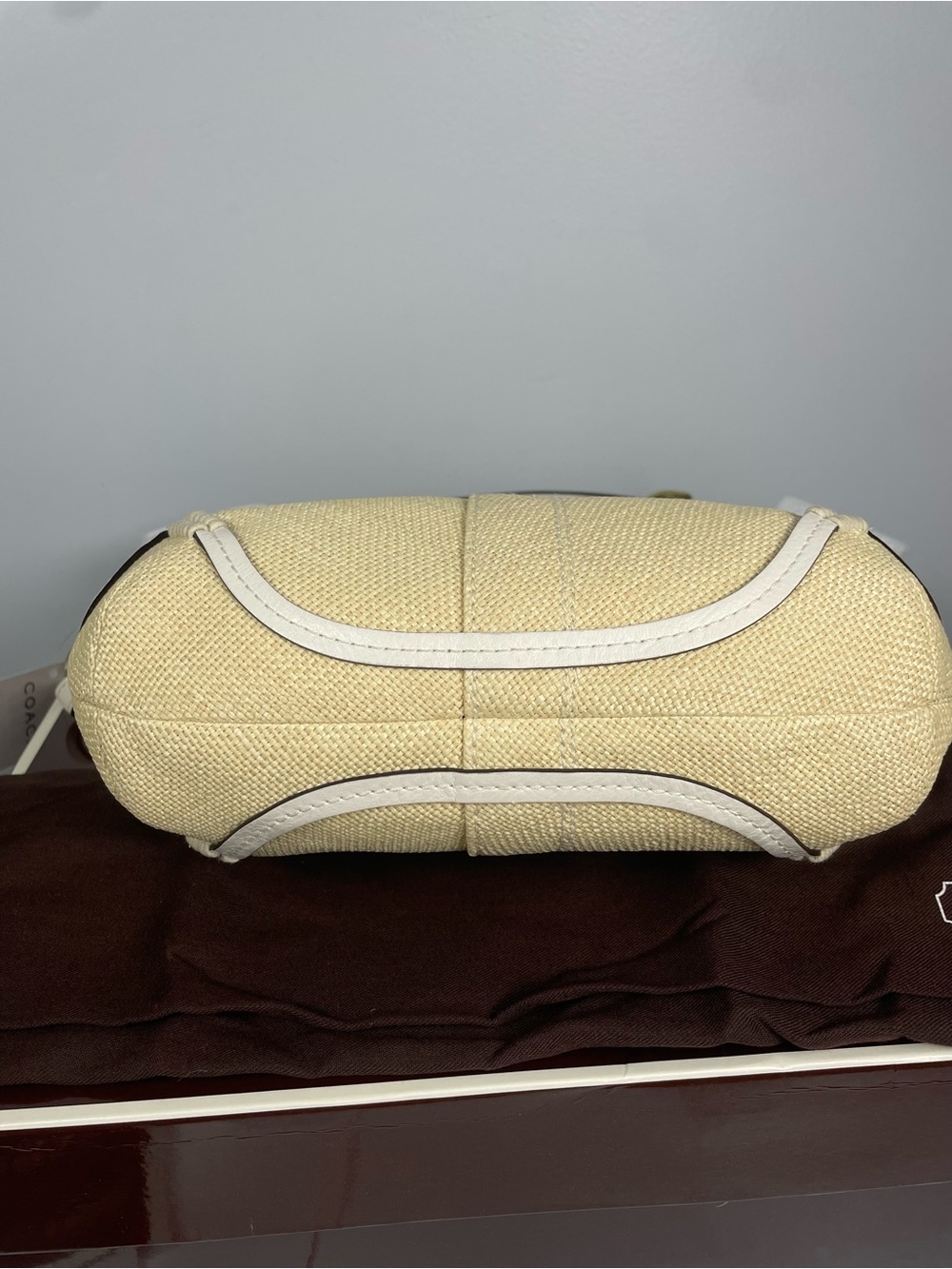 Coach Vintage Soho Angora Straw Hobo Bag NIB w/dustbag - Picture 8 of 13